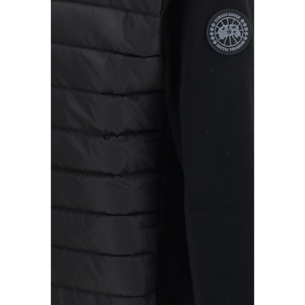 Black Recycled Polyamide Full-Length Jacket