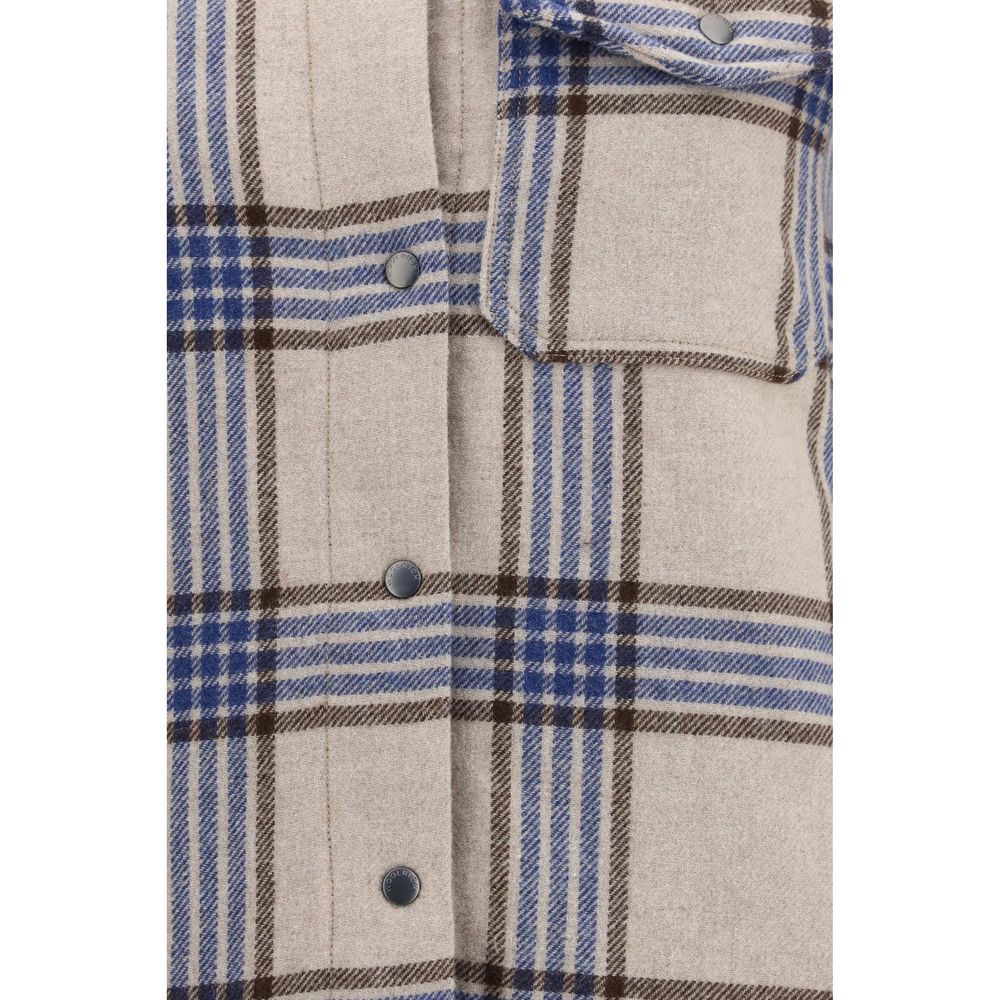 Beige Wool Oves Aries Denim Jacket