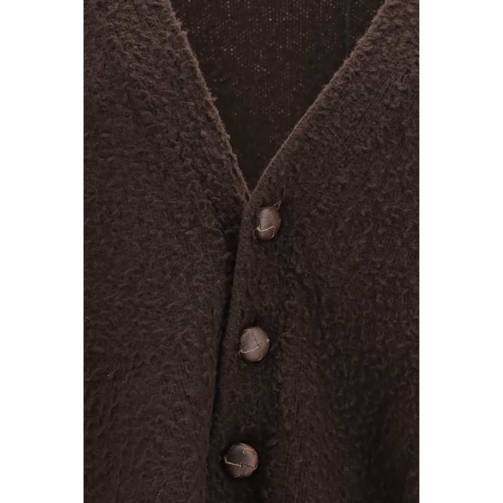 Brown Wool Oves Aries Cardigan