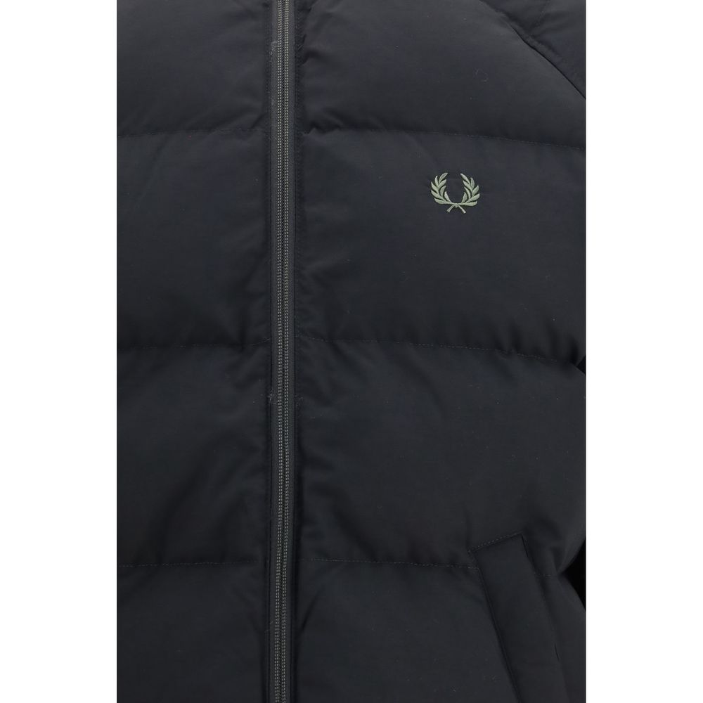 Black Polyamide Full-Length Jacket