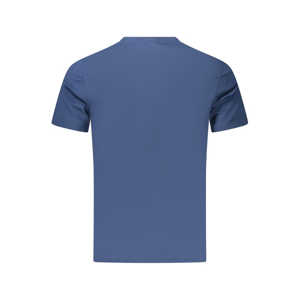 Blue Cotton Men's T-Shirt