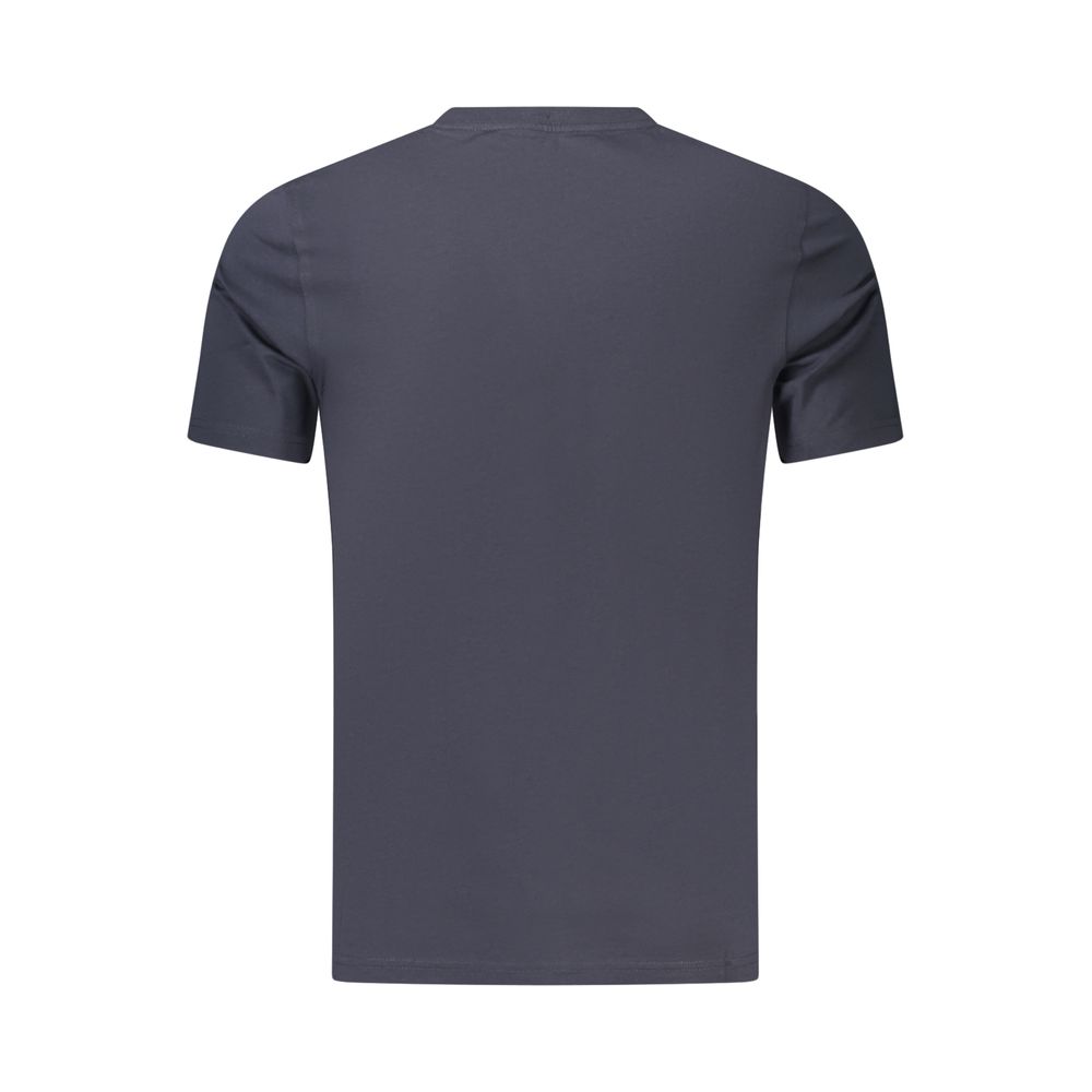 Blue Cotton Men's T-Shirt