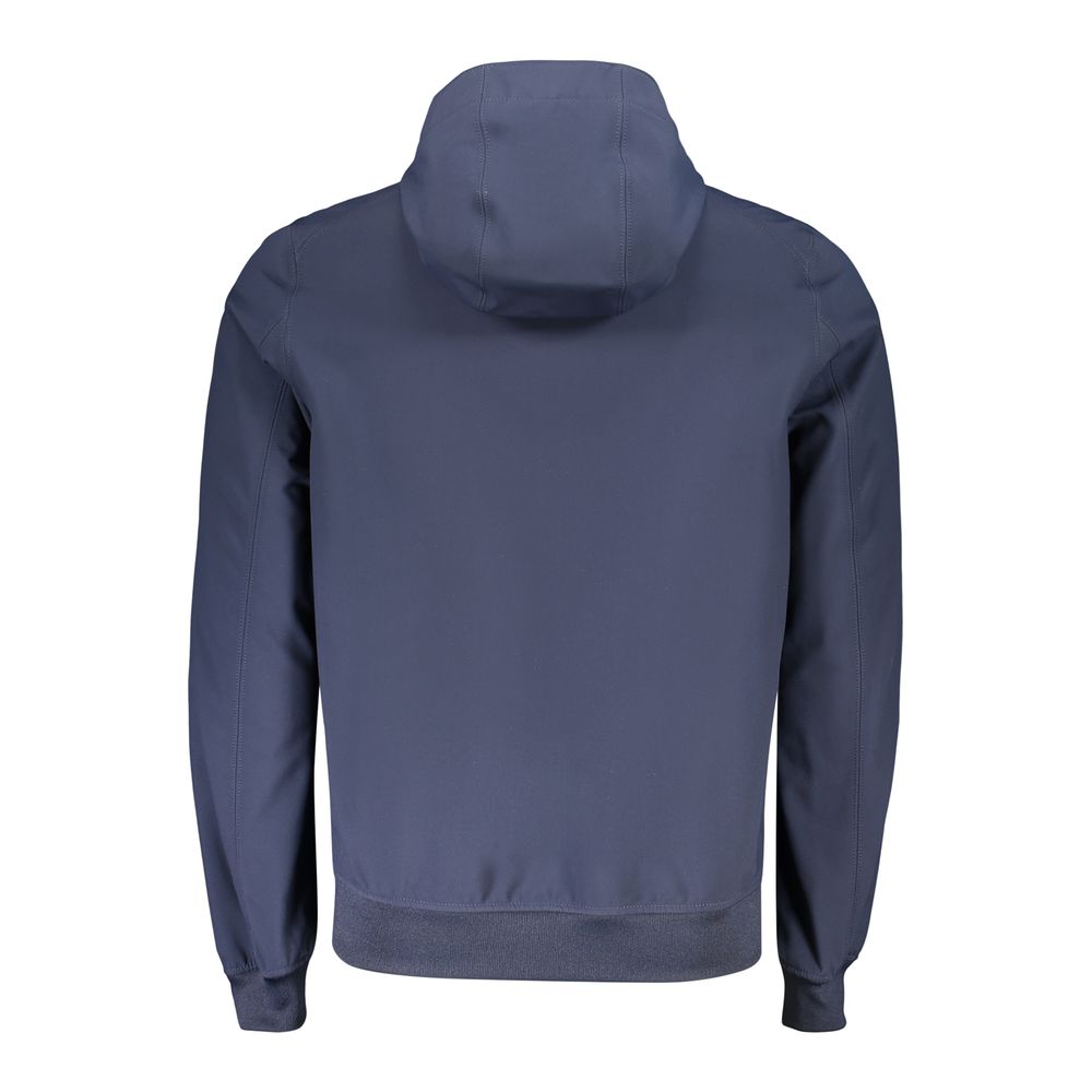 Blue Polyester Men's Jacket