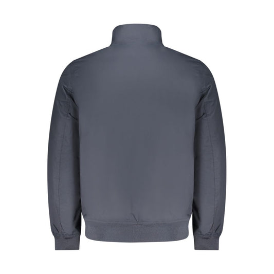 Blue Polyester Men's Jacket
