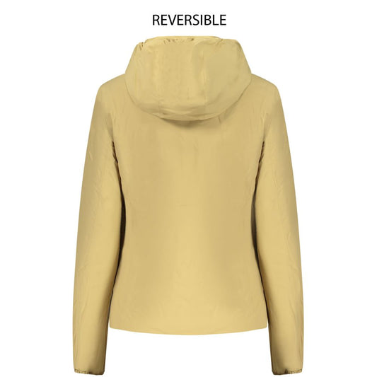Beige Nylon Womens Jacket