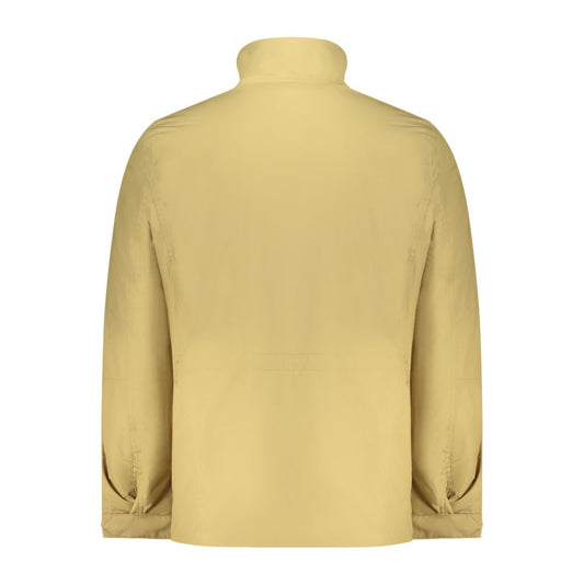 Beige Polyester Men's Jacket