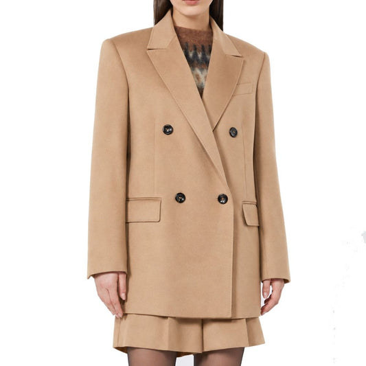 Brown Virgin Wool Coat