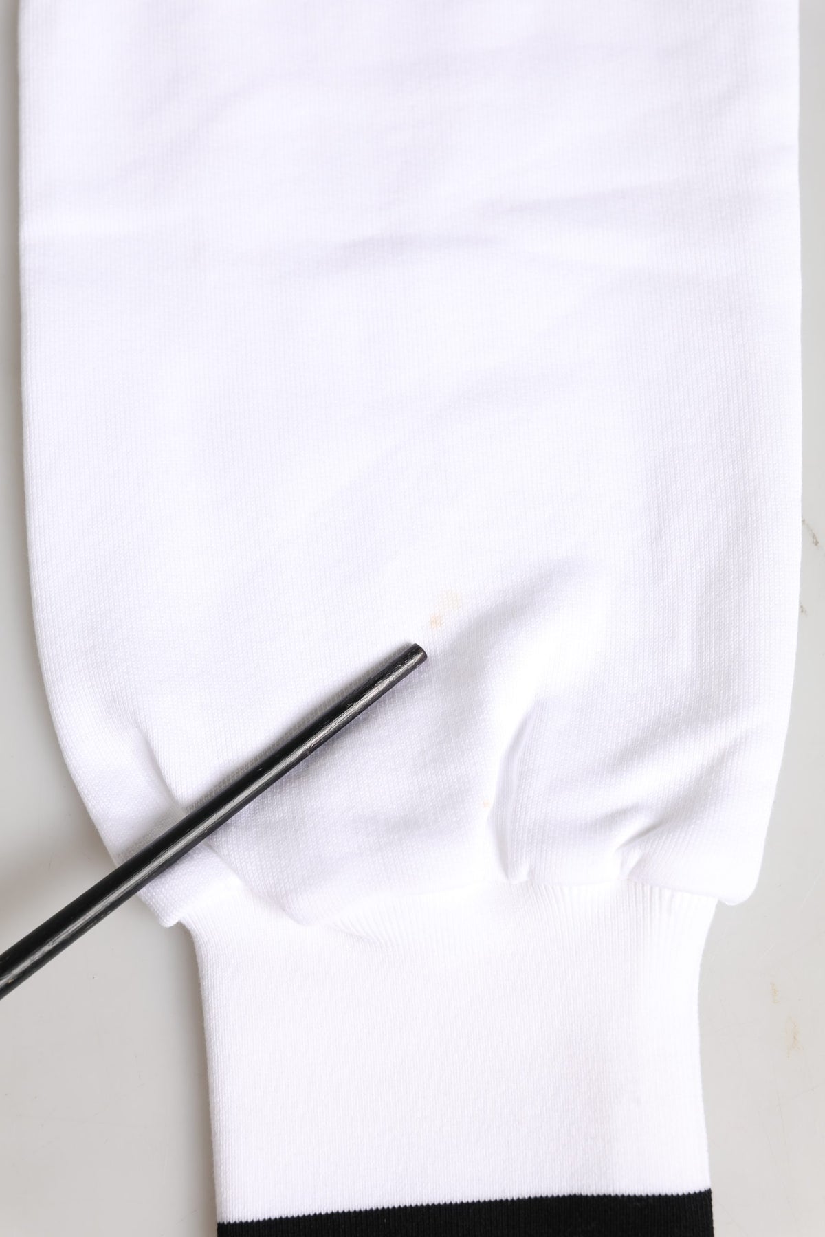 White Cotton DG Crew Neck Sweatshirt Sweater