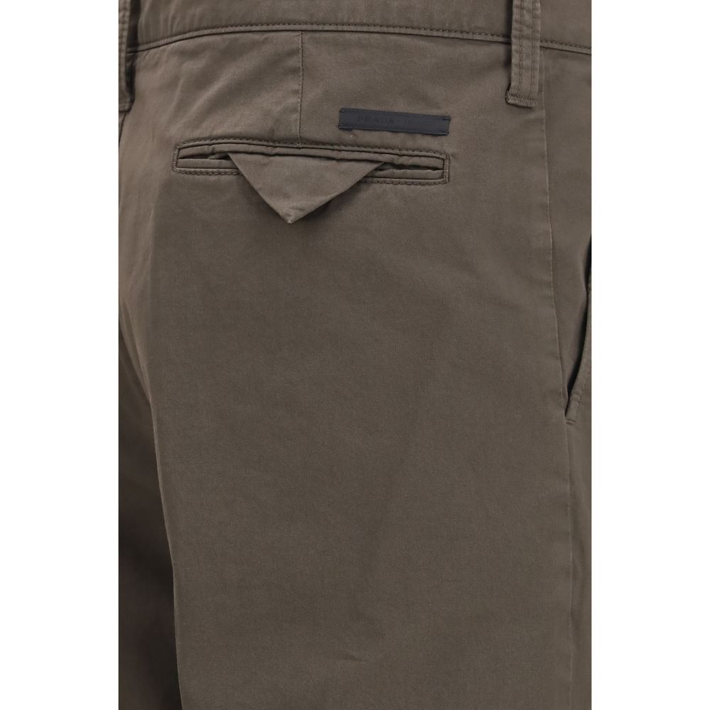 Brown Cotton Cargo Pants