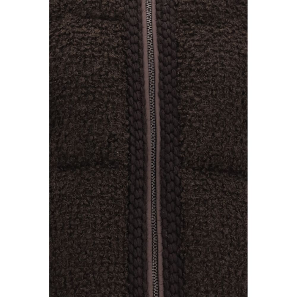 Brown Wool Oves Aries Full-Length Jacket