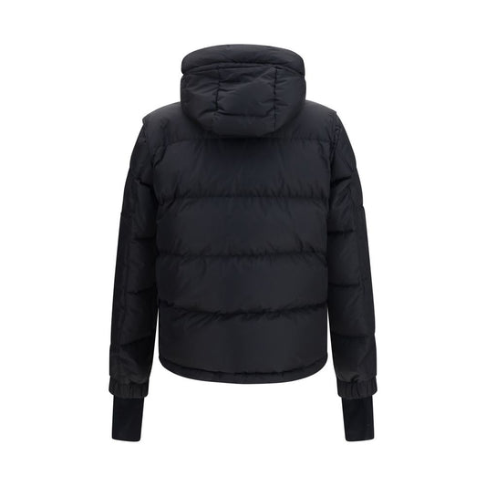 Black Polyamide Full-Length Jacket