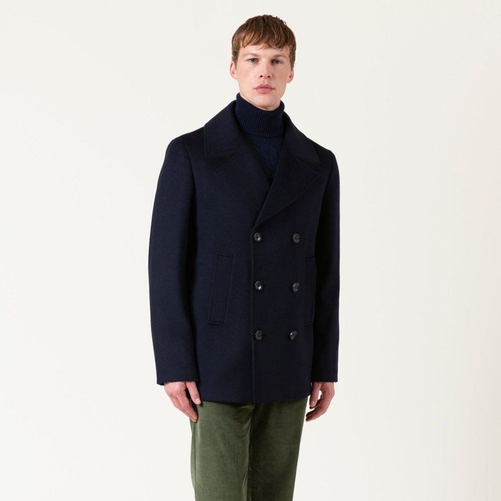 Blue Wool Coat