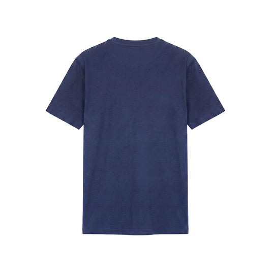 Blue Cotton Men's T-Shirt