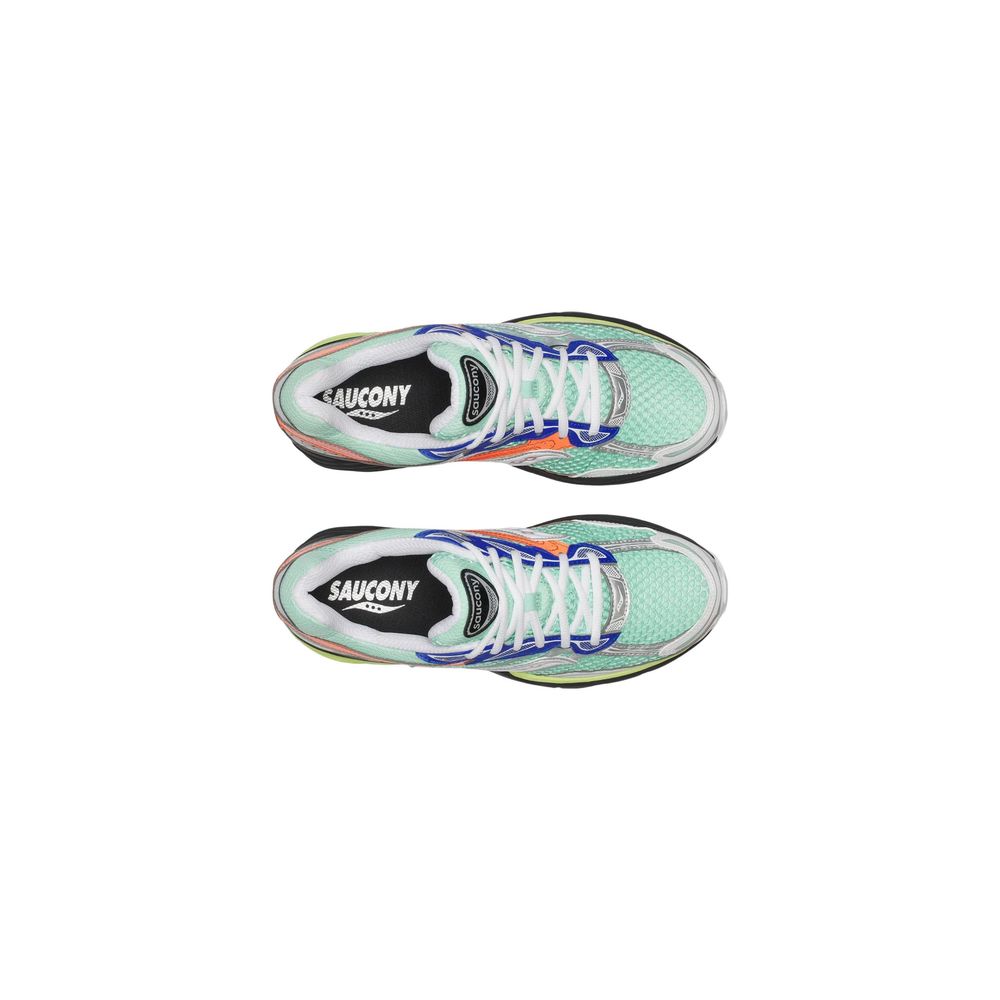 Green Synthetic Athletic Sneakers