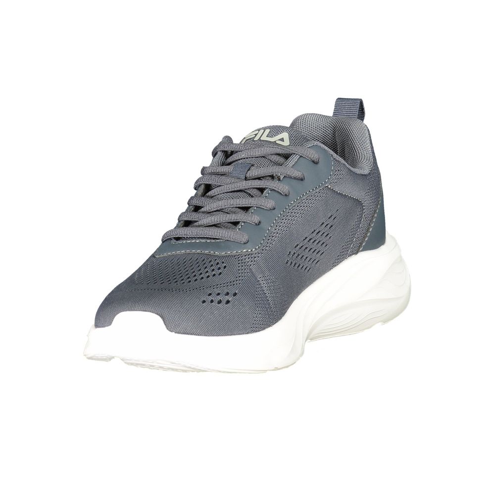 Blue Polyester Men's Sneaker
