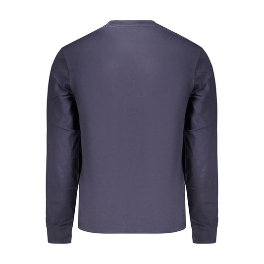 Blue Cotton Men's T-Shirt