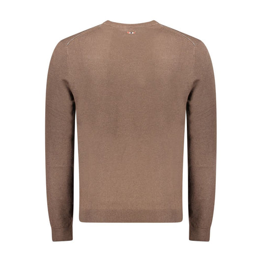 Brown Wool Men's Sweater