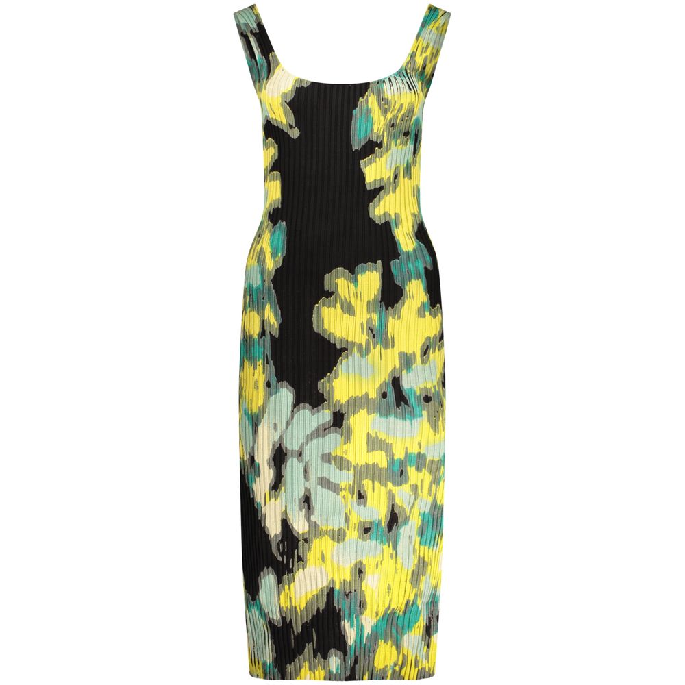 Black Polyester Casual Dress