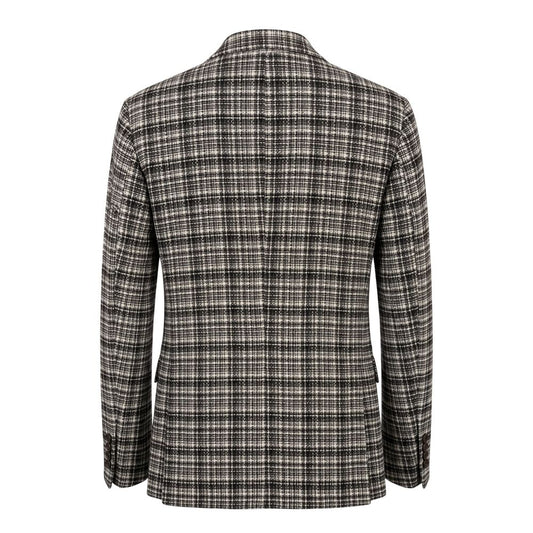 Beige Cotton Men Jacket