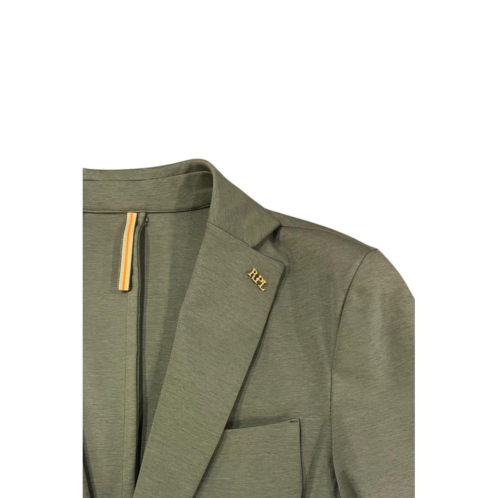 Green Cotton Men's Jacket