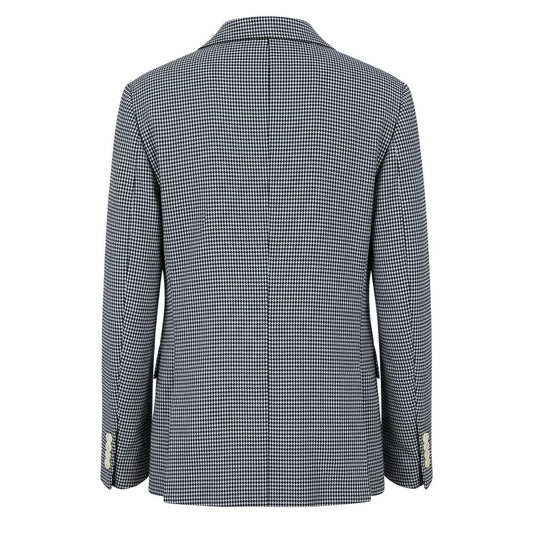 Blue Cotton Men Jacket