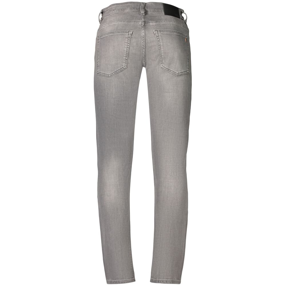 Grey Cotton Men's Jeans
