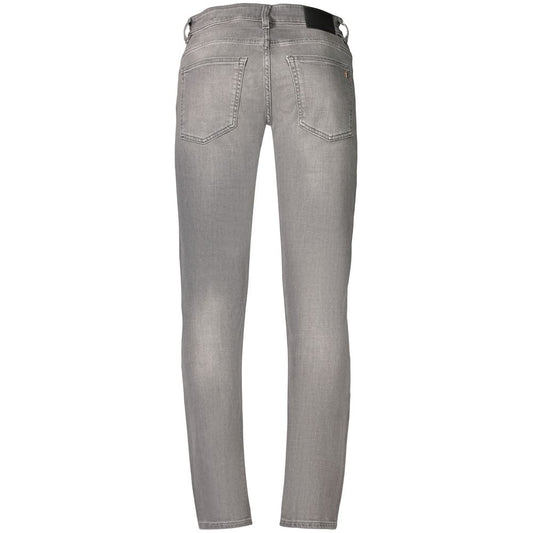 Grey Cotton Men's Jeans