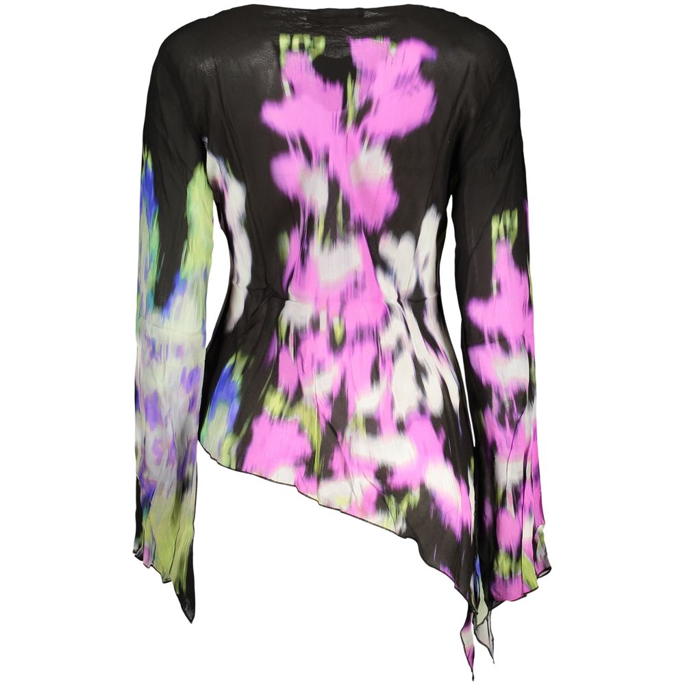 Black Viscose Women's T-Shirt