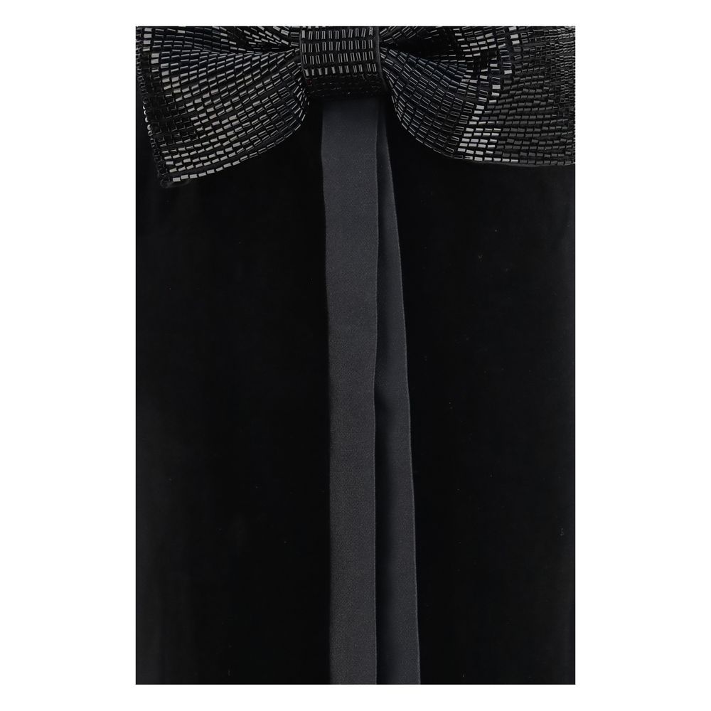 Black Polyester Casual Dress