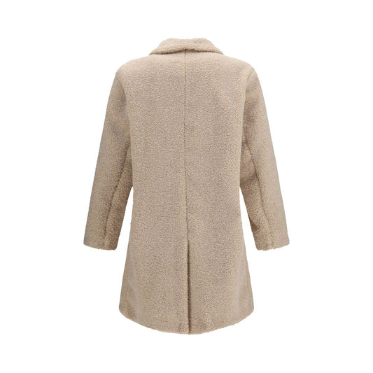 Beige Polyester Coat