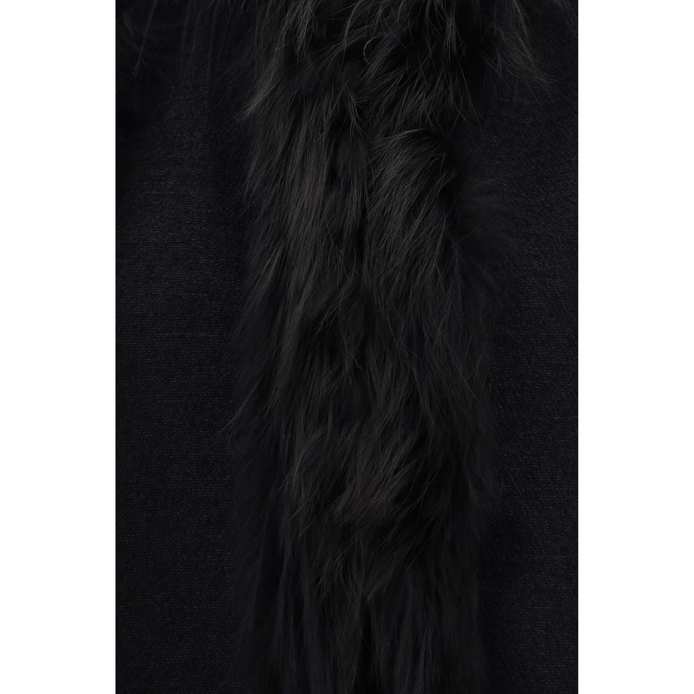 Black Wool Oves Aries Sleeveless Jacket