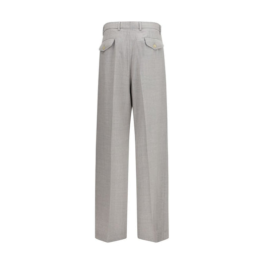 Gray Wool Oves Aries Casual Pants