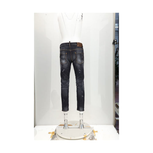 Black Cotton Jeans Denim