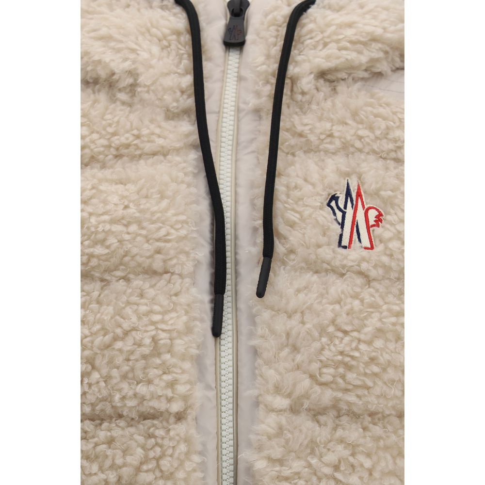 Beige Polyamide Sleeveless Jacket