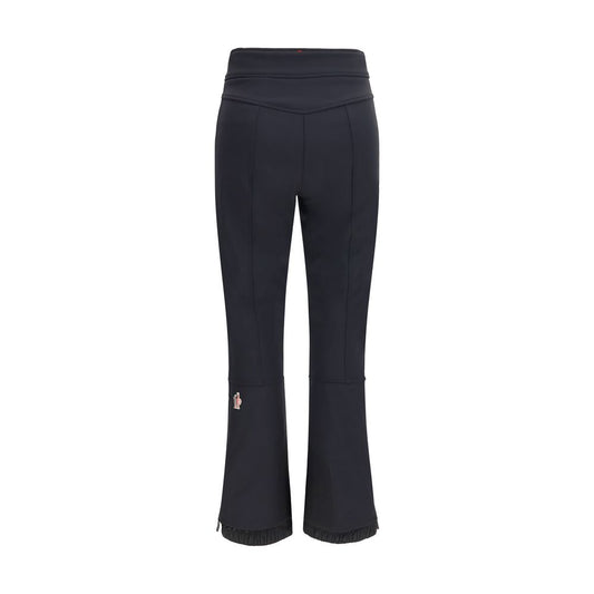Black Polyester Athletic Pants