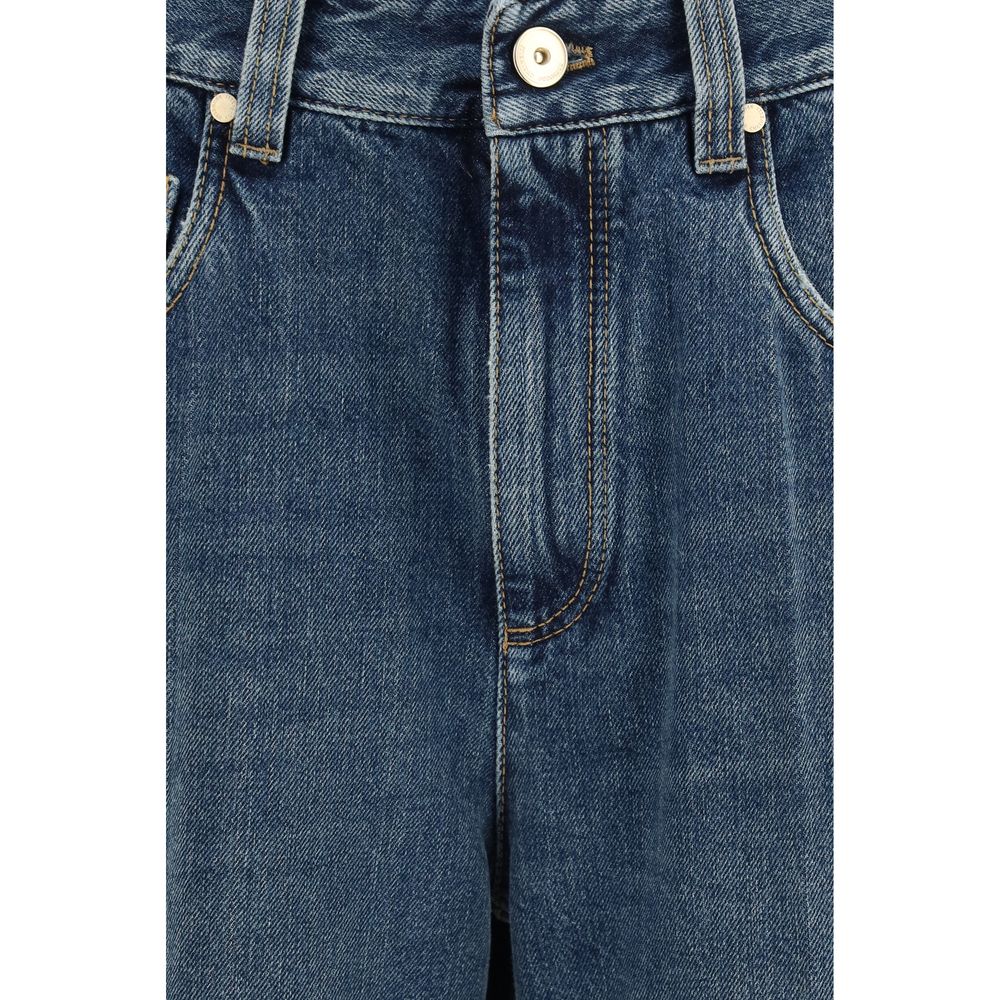 Blue Cotton Relaxed Fit Jeans