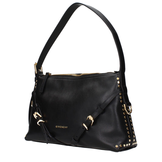 Black Leather Shoulder Bag