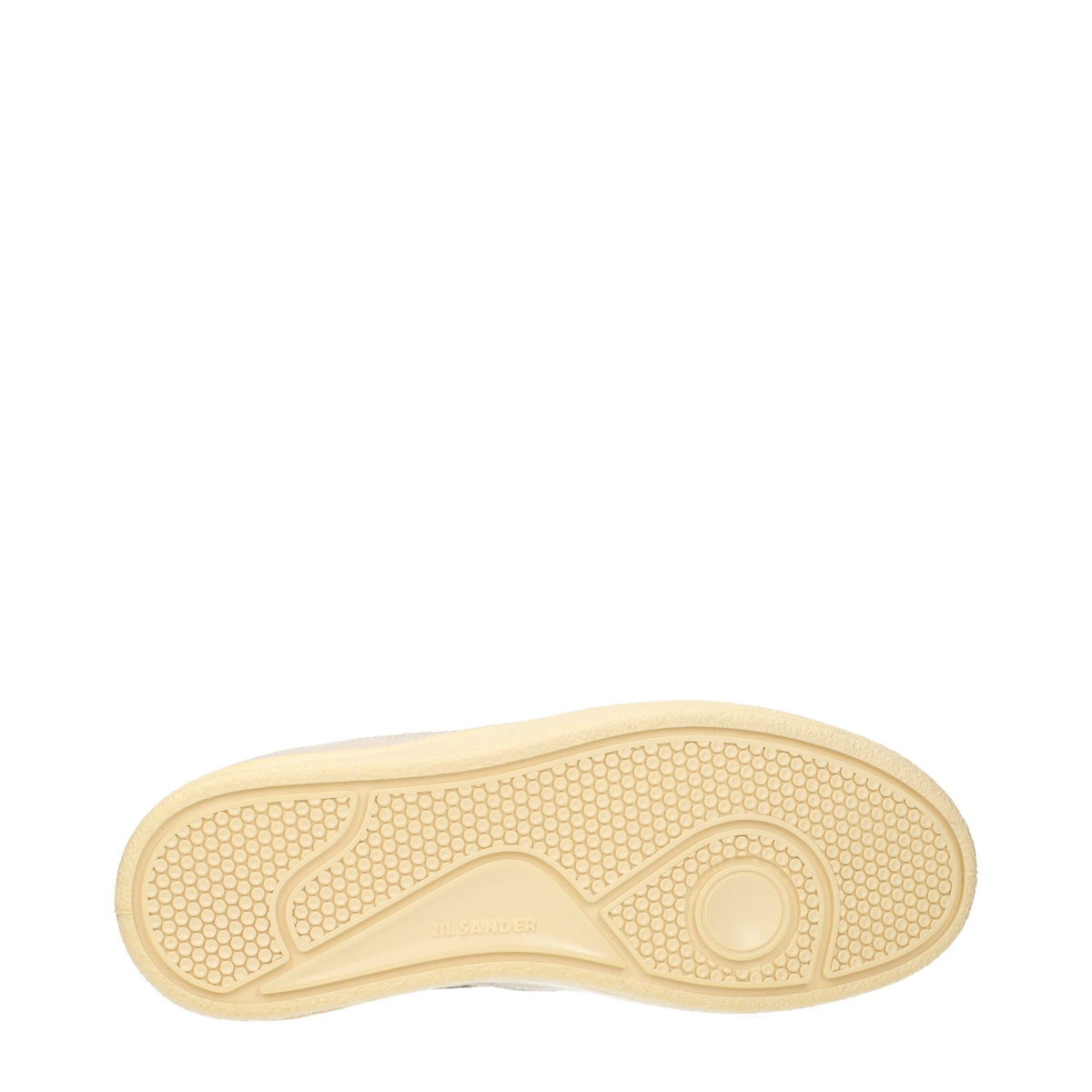 Beige Leather Low Top Sneakers