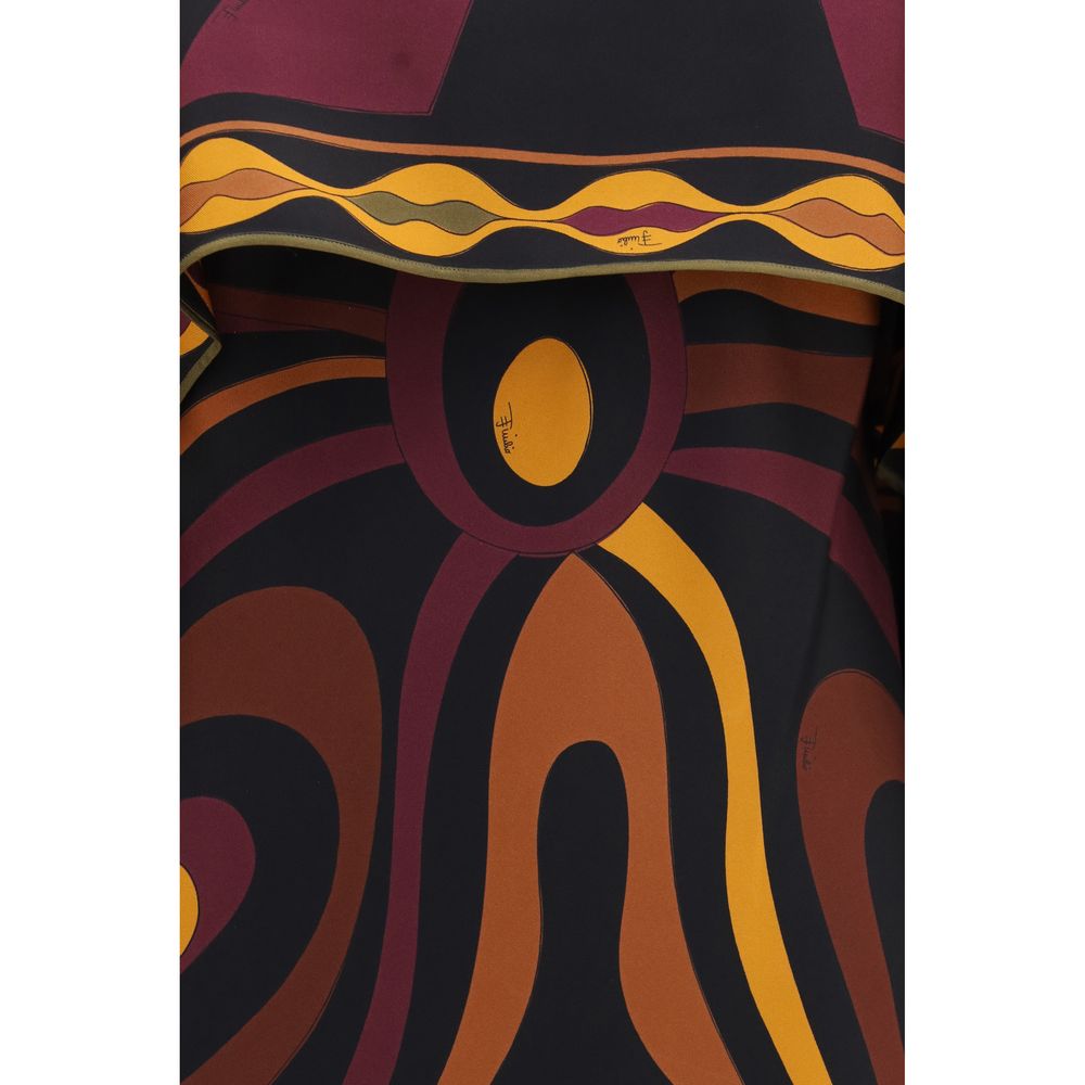 Multicolor Silk Casual Dress