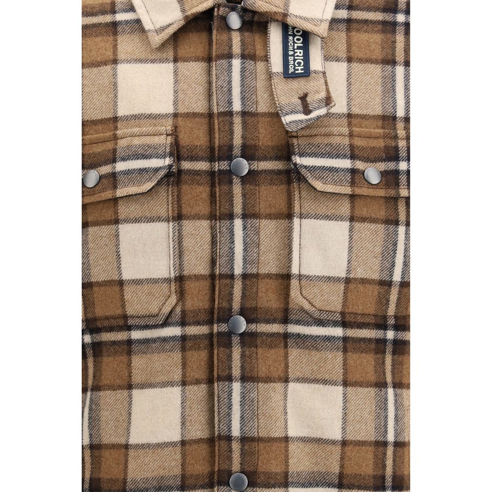 Brown Wool Oves Aries Full-Length Jacket