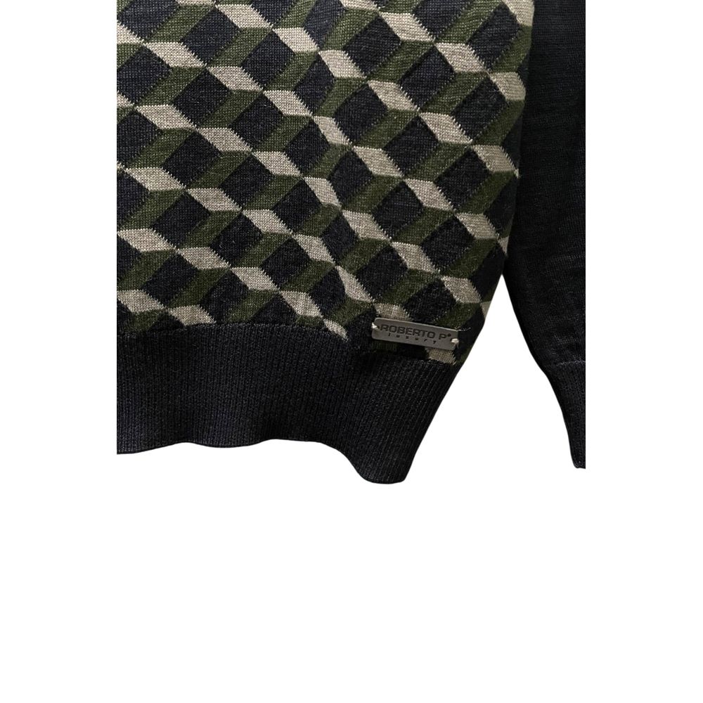 Green Wool Men's Sweater