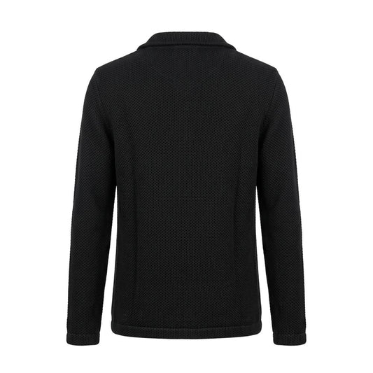 Black Wool Men's Sweater