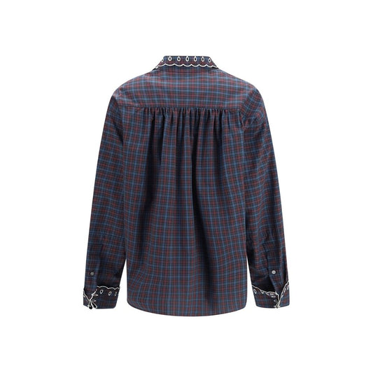 Blue Cotton Dress Shirt
