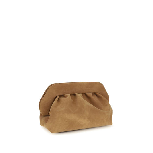Beige Suede Leather Handbag