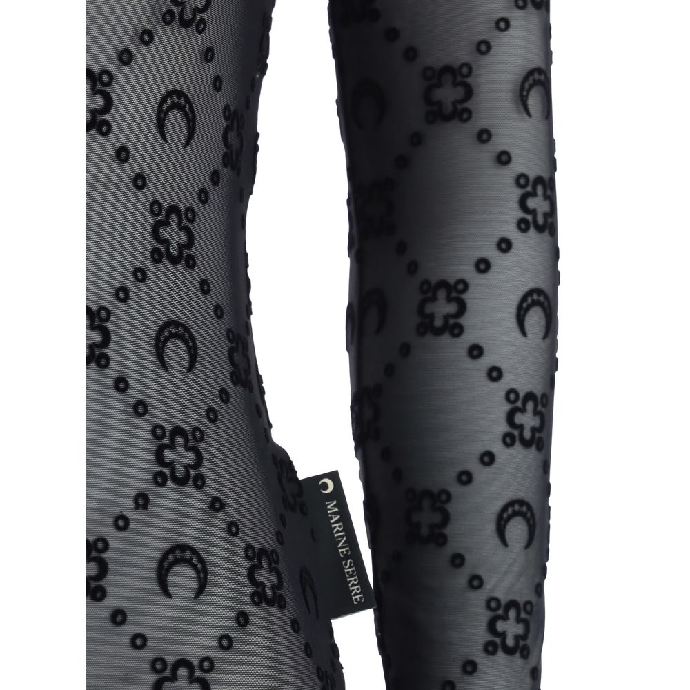 Black Polyamide Pattern Shirt