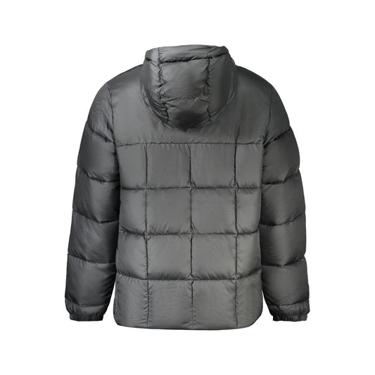 Black Polyester Men's Jacket