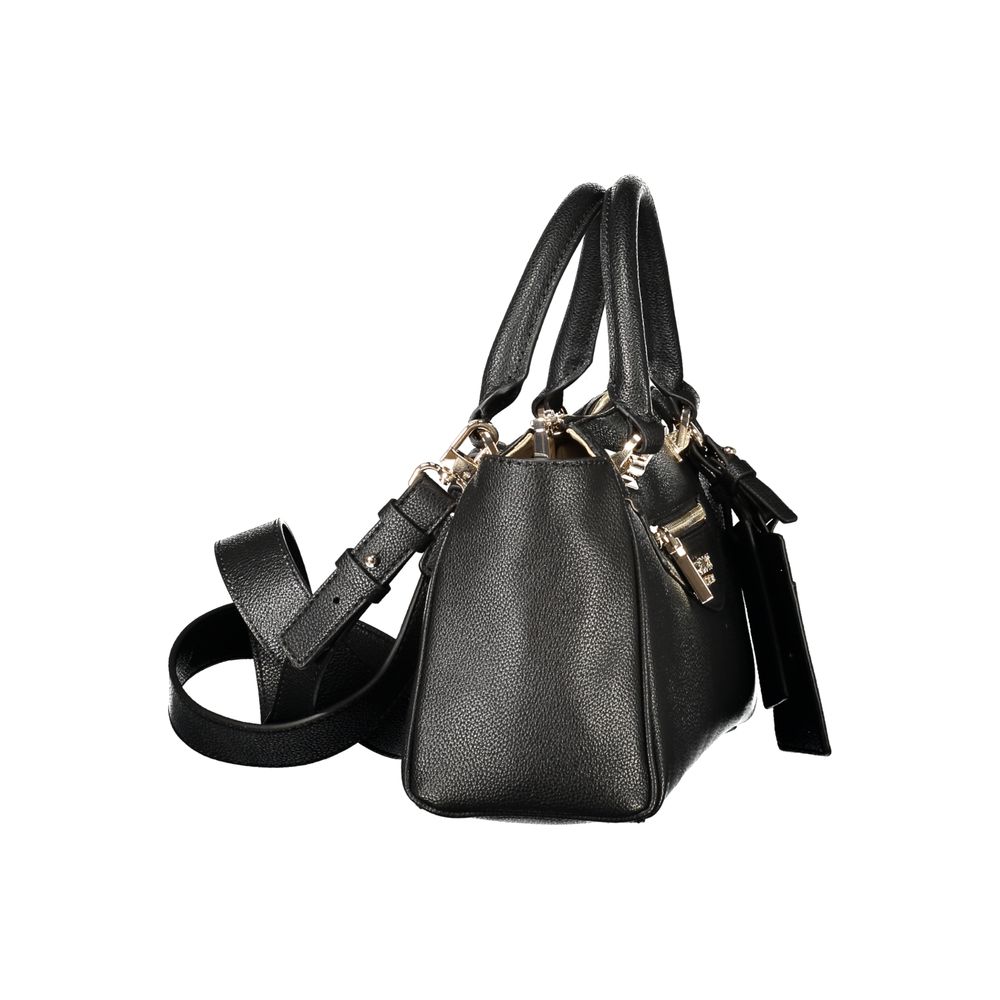 Black Polyurethane Women's Bag
