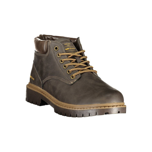 Brown Polyurethane Men's Boot