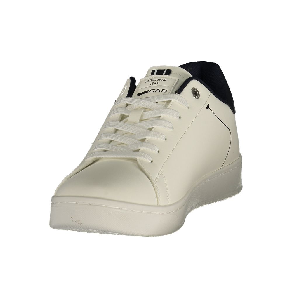 White Polyurethane Men's Sneaker