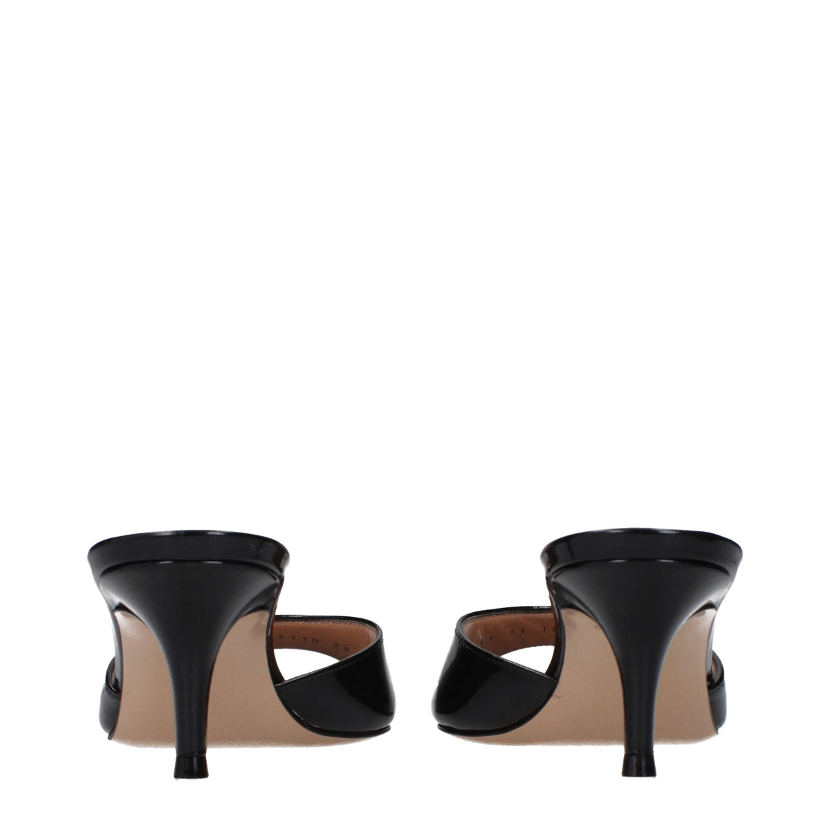Black Leather Platform Sandals